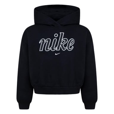 Nike - "Sportswear Club" Kapuzenpullover für Mädchen, Fleece, Kastig (Schwarz)