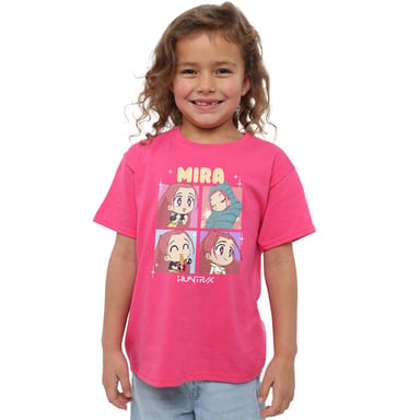 K-Pop Demon Hunters - "Huntrix" T-Shirt für Kinder (Fuchsie)