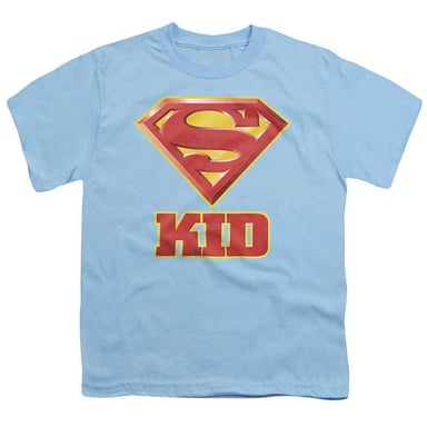 Superman - "Super Kid" T-Shirt für Kinder (Hellblau)