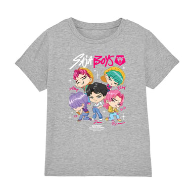 K-Pop Demon Hunters - T-Shirt für Kinder (Grau meliert)