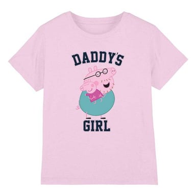 Peppa Pig - "Daddy's Girl" T-Shirt für Mädchen (Hellrosa)