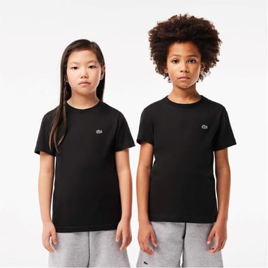 Lacoste - "Basic" T-Shirt für Kinder, Regulär (Schwarz)