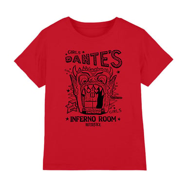 Beetlejuice - "Dantes Inferno Room" T-Shirt für Kinder (Rot)