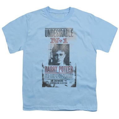 Harry Potter - "Undesirable No. 1" T-Shirt für Kinder, Ringgesponnene Baumwolle (Hellblau)