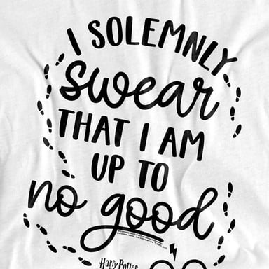 Harry Potter - "Up To No Good" T-Shirt für Kinder (Weiß)