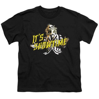 Beetlejuice - "It´s Showtime" T-Shirt für Kinder (Schwarz)