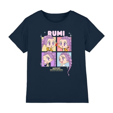 K-Pop Demon Hunters - "Huntrix" T-Shirt für Kinder (Marine)