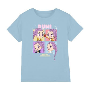 K-Pop Demon Hunters - "Huntrix" T-Shirt für Kinder (Hellblau)