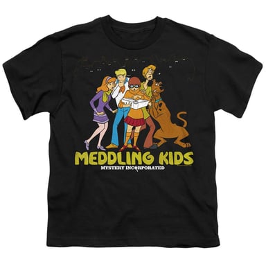 Scooby Doo - "Meddling Kids" T-Shirt für Kinder (Schwarz)