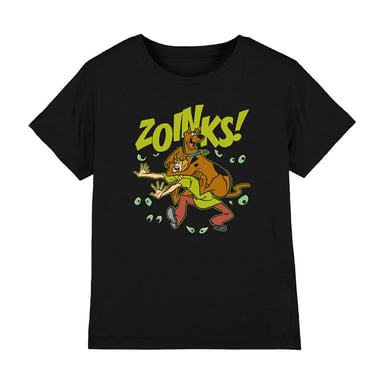 Scooby Doo - "Zoinks" T-Shirt für Kinder (Schwarz)