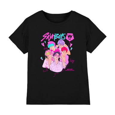 K-Pop Demon Hunters - T-Shirt für Kinder (Schwarz)