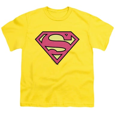 Superman - T-Shirt für Kinder, Baumwolle (Gelb)