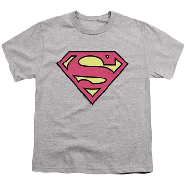 Superman - T-Shirt für Kinder, Baumwolle (Sportliches Heather)