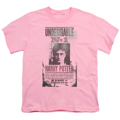 Harry Potter - "Undesirable No. 1" T-Shirt für Kinder, Ringgesponnene Baumwolle (Pink)