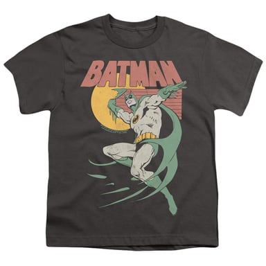 Batman - T-Shirt für Kinder, Siebziger (Holzkohle)