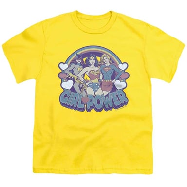 DC Comics - "Girl Power" T-Shirt für Kinder (Gelb)