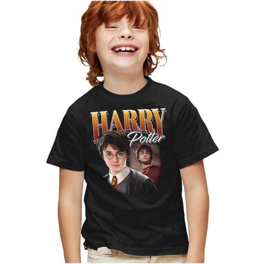 Harry Potter - "The G.O.A.T" T-Shirt für Kinder (Schwarz)