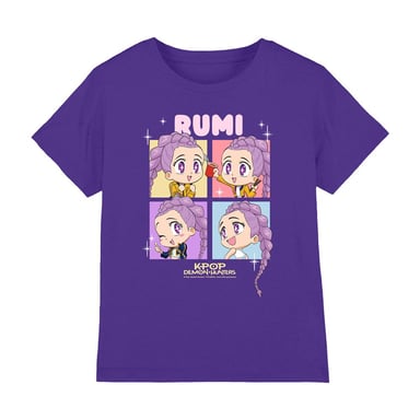 K-Pop Demon Hunters - "Huntrix" T-Shirt für Kinder (Violett)