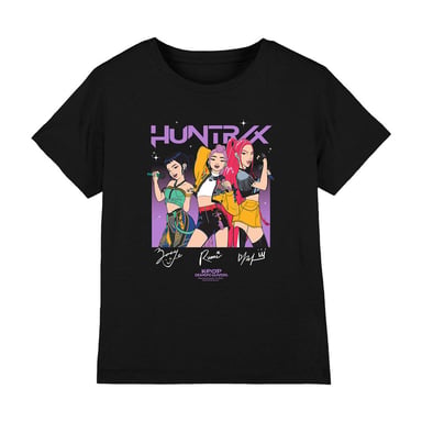 K-Pop Demon Hunters - "Singing" T-Shirt für Kinder (Schwarz)