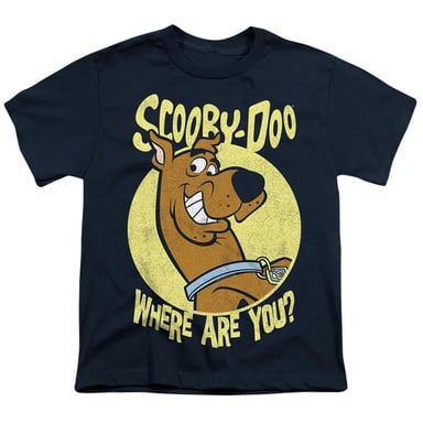 Scooby Doo - "Where Are You?" T-Shirt für Kinder (Marine)