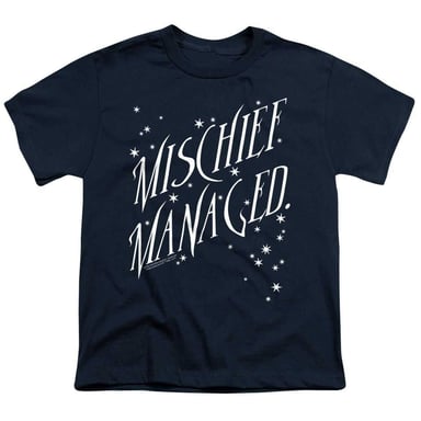 Harry Potter - "Mischief Managed" T-Shirt für Kinder (Marine)