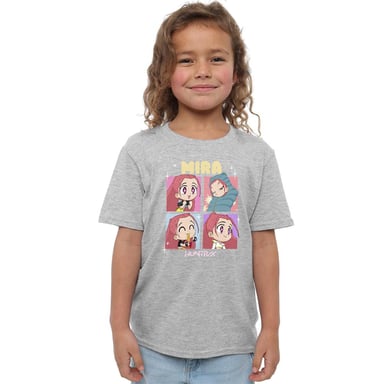 K-Pop Demon Hunters - "Huntrix" T-Shirt für Kinder (Grau meliert)