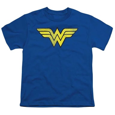 Wonder Woman - T-Shirt für Kinder, Logo (Königsblau)