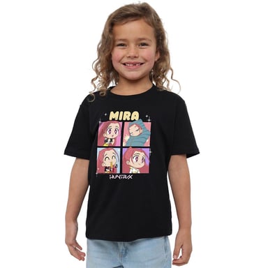 K-Pop Demon Hunters - "Huntrix" T-Shirt für Kinder (Schwarz)