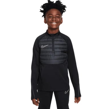 Nike - Drill-Top für Kinder, Raglan langärmelig (Schwarz/Reflektierend)