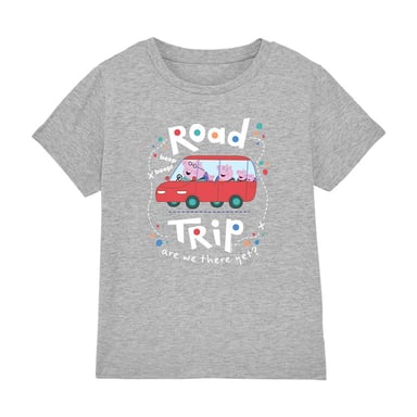 Peppa Pig - "Road Trip" T-Shirt für Kinder (Sportliches Heather)