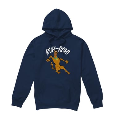 Scooby Doo - "Ruh Roh" Kapuzenpullover für Herren/Damen Unisex (Marine)