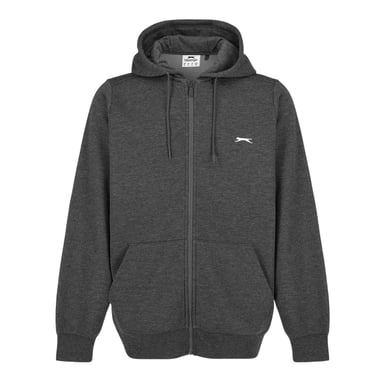 Slazenger - Hoodie mit durchgehendem Reißverschluss für Herren, Polyester-Baumwollmischgewebe (Holzkohle-Mergel)