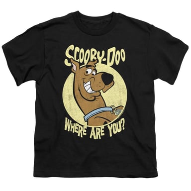 Scooby Doo - "Where Are You?" T-Shirt für Kinder (Schwarz)