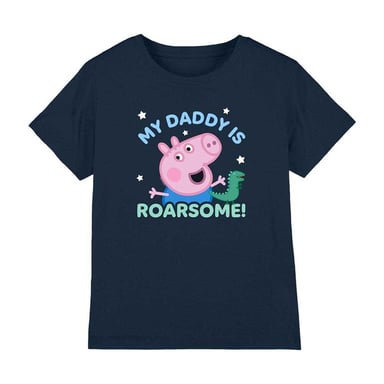 Peppa Pig - "Roarsome Daddy" T-Shirt für Kinder (Marine)