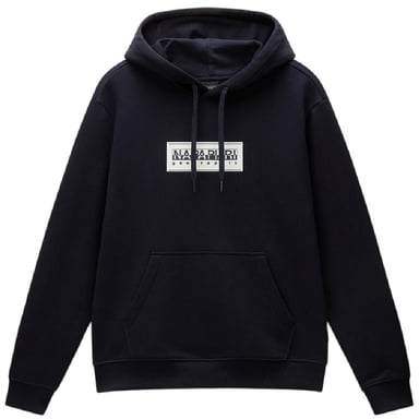 Napapijri - Kapuzenpullover für Herren, Baumwolle, lose Passform (Schwarz)