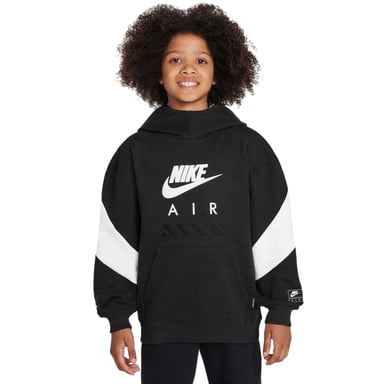 Nike - "Air" Kapuzenpullover für Kinder, Fleece (Schwarz/Weiß)