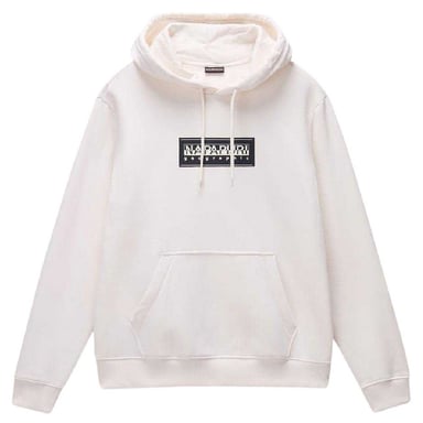 Napapijri - Kapuzenpullover für Herren, Baumwolle, lose Passform (Weiß)