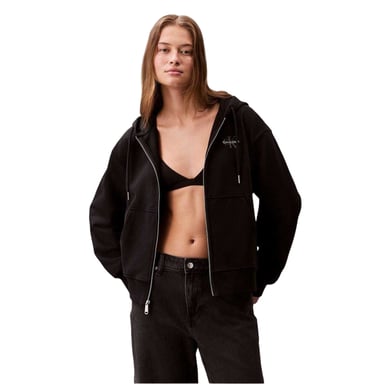 Calvin Klein - Hoodie mit durchgehendem Reißverschluss für Damen (Schwarz)
