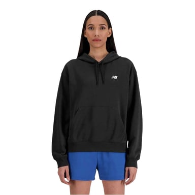 New Balance - Kapuzenpullover für Damen, Sweatshirt-Stoff (Schwarz)