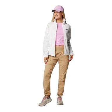 Columbia - "Benton" Fleecejacke für Damen, Durchgehender Reißverschluss (Weiß)