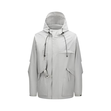 Firetrap - Windjacke für Herren, mit Kapuze (Asche)