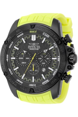 Invicta Speedway 50314 Herrenuhr - Quarzwerk - Edelstahl mit schwarzem Zifferblatt - 52 mm