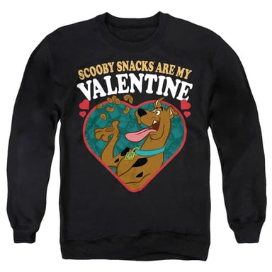 Scooby Doo - "Scooby Snacks Are My Valentine" Sweatshirt für Kinder (Schwarz)