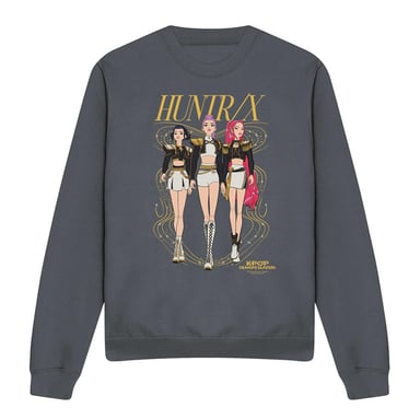 K-Pop Demon Hunters - "Huntrix Golden" Sweatshirt für Herren/Damen Unisex (Holzkohle)