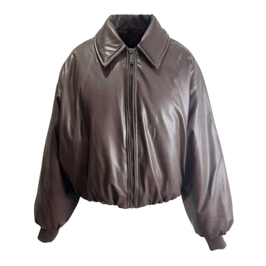 Kangol - Bomberjacke für Damen, Gerippter Ärmelaufschlag (Braun)
