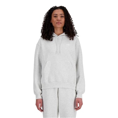 New Balance - Kapuzenpullover für Damen, Sweatshirt-Stoff (Grau meliert meliert)