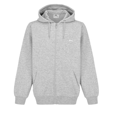 Slazenger - Hoodie mit durchgehendem Reißverschluss für Herren, mit Borg gefüttert (Grau meliert meliert)