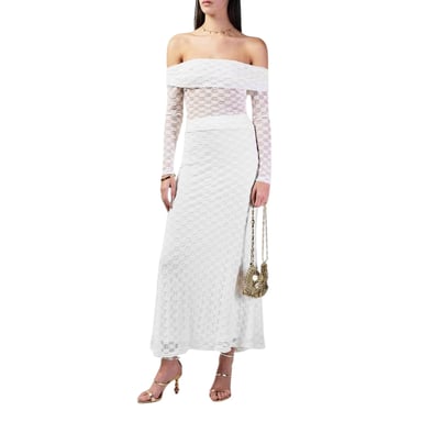 Bardot - Schulterfreies Top für Damen (Weiß)