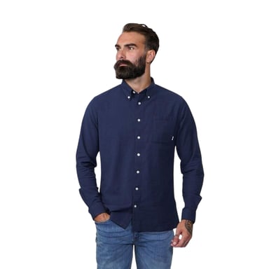 Firetrap - "Basic" Button-Down-Hemd für Herren, Oxford Baumwolle (Marine)