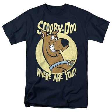Scooby Doo - "Where Are You?" T-Shirt für Herren/Damen Unisex (Marine)